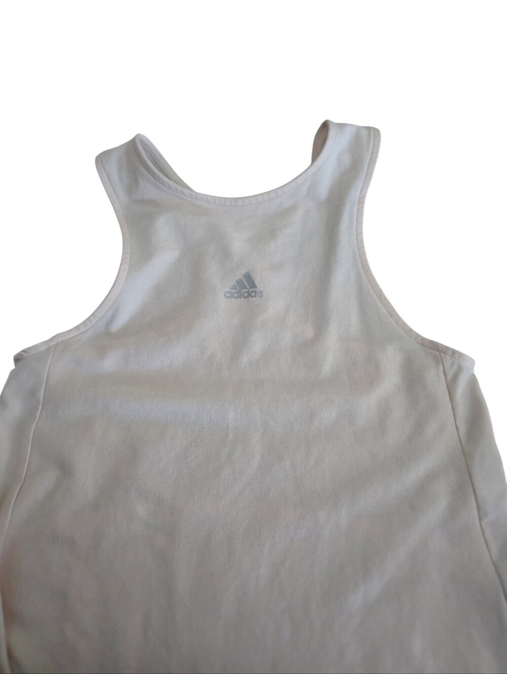Adidas x Zoe Saldana Cream Racerback Tank Dress Athleisure Women's XS NWT - Picture 2 of 12